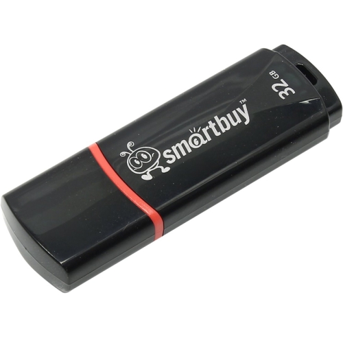 Флешка USB 2.0  32 Gb SmartBuy Crown Black
