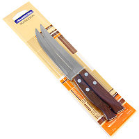Нож кухонный TRAMONTINA 22см зубчатый деревянная ручка 2шт