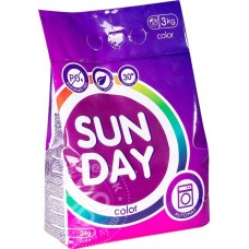 Средство для стирки порошок SUNDAY color автомат 3кг.