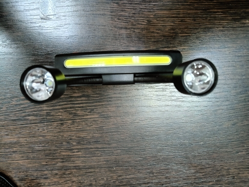 Фонарь налобный светодиодный аккумуляторный COB+2LED RK135