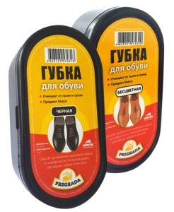 Губка для обуви бесцветная 11 х 6 см PREGRADA PR-320