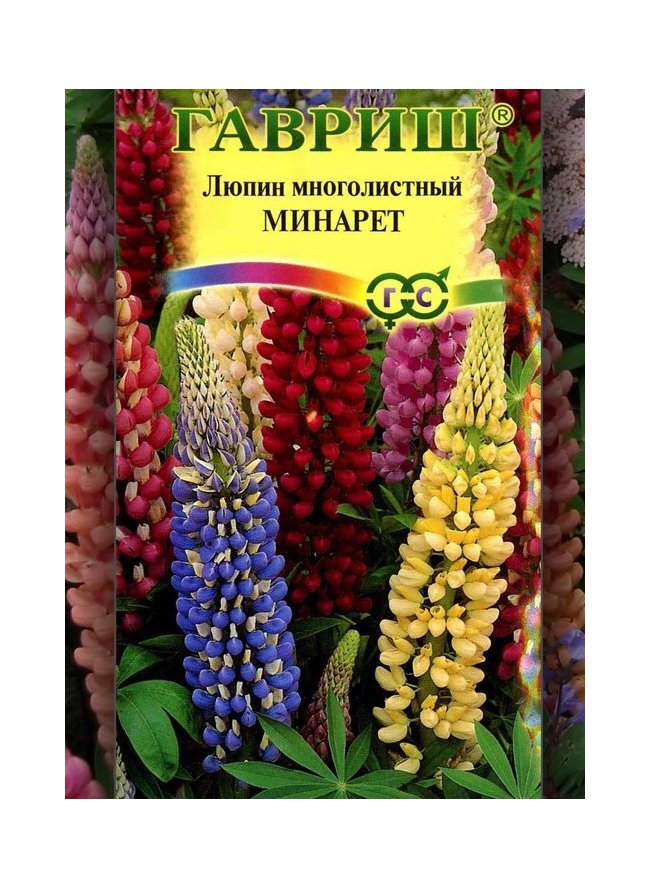 Семена Цветы Люпин  Минарет см, 0,5г., Гавриш
