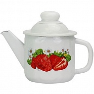 Чайник эмалированный 1,0л Клубника ММК Эмаль 01-2707/4
