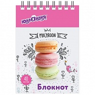 Блокнот А7, 40 л., гребень, картон, клетка, ЮНЛАНДИЯ, ВКУСНОСТИ, 129861