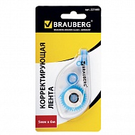 Корректор лента 6м х 5мм канцелярский BRAUBERG 221685
