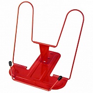 Подставка для книг BRAUBERG LINE+, металлическая, красная, 238070