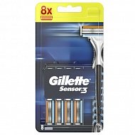Кассеты сменные Gillette Sensor 3 8 шт