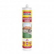 Герметик силиконовый SOUDAL универсальный (280 мл) серый 