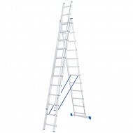Лестница 3-х секционная 3х12 ступеней алюминиевая