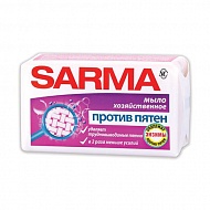 Мыло хозяйственное 140 г, SARMA "Против пятен" 