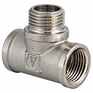 Тройник никель  1/2"(15мм) вн.-нар.-вн.