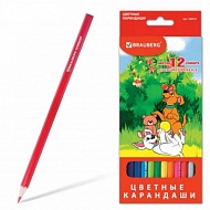 Карандаши цветные 12шт. BRAUBERG «My lovely dogs»