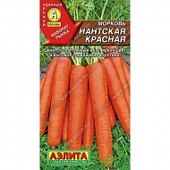 Семена Морковь Нантская красная, 300шт., Аэлита