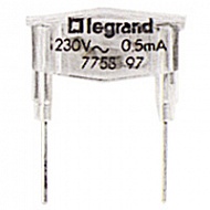 Лампа зелёная 230В 0,5mA Legrand (775897)