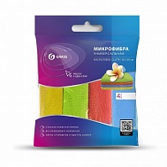 Салфетка из микрофибры GRASS (набор 4шт 30х30) IT-0582