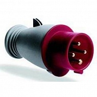 Силовая вилка ABB 316-P6 3Р+РЕ 16А IP44