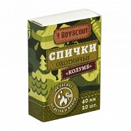 Спички Колумб  охотничьи (40мм) 20шт