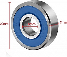 Подшипник 608 2RS ABEC-9 8х22х7мм