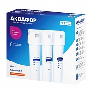 Фильтр трехступенчатый под мойку АКВАФОР Кристалл А
