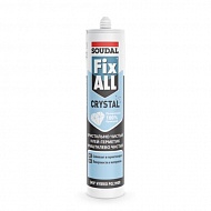 Клей-герметик Soudal Fix All CRYSTAL, (290 мл) картридж прозрачный