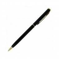 Ручка шариковая подарочная синяя 0,7mm BRAUBERG "Slim Black" 141402