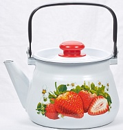 Чайник эмалированный 2,5л Сочная клубника