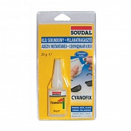 Клей super Soudal Cyanofix 84A, 3 гр цианокрилатный секундный 