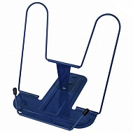 Подставка для книг BRAUBERG LINE+, металлическая, синяя, 238071