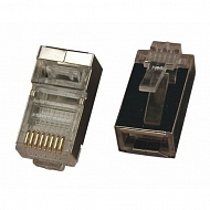 Джек (коннектор) компьютерный RJ-45 (8р8с) с ЭКРАНОМ