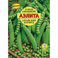 Семена Горох Алтайский изумруд/25 б/ф, 25г., Аэлита