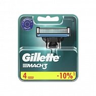 Кассеты сменные Gillette Mach3  4 шт пластик 91640762
