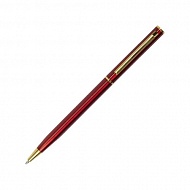 Ручка шариковая подарочная синяя 0,7mm BRAUBERG "Slim Burgundy" 141403