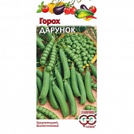 Семена Горох Дарунок безлисточковый, 10г., Гавриш