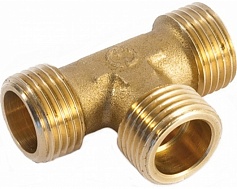 Тройник латунь  1/2"(15мм) нар.-нар.-нар.