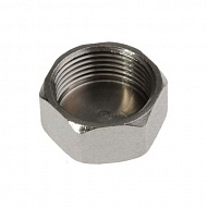 Заглушка никель 3/8" (10 мм) на трубу