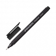 Ручка капиллярная чёрная 0,4mm  BRAUBERG "Carbon" 141523