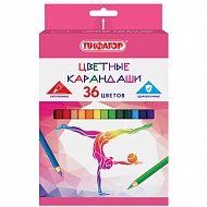 Карандаши цветные   36шт. ПИФАГОР 181814