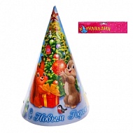 Колпак С Новым Годом 16см к-т 6шт 301719