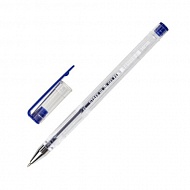 Ручка гелевая синяя 0,35mm STAFF "Basic" GP-789 142788