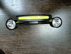 Фонарь налобный светодиодный аккумуляторный COB+2LED RK135